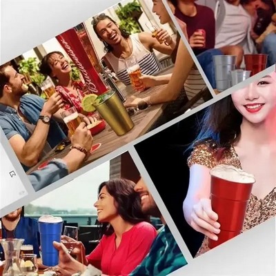 Eco-Friendly Recyclable Aluminum Party Cup – 16oz