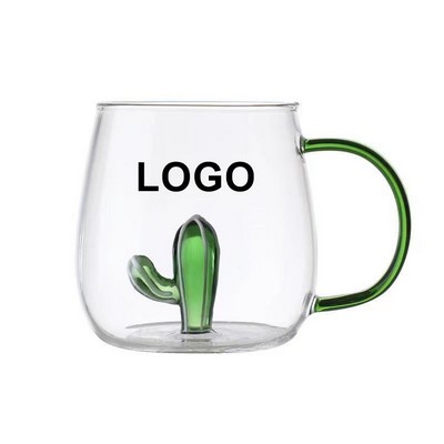 13oz Clear Glass Coffee Cup