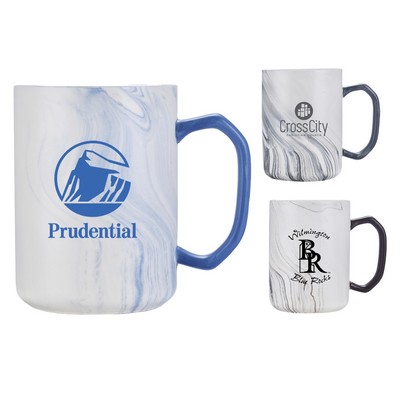 20 oz. Ceramic Mug with Marble Pattern