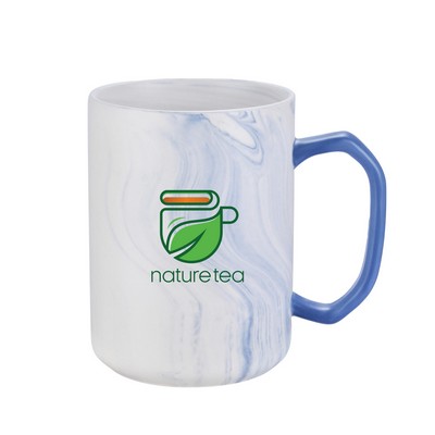 20 oz Ceramic Mug with Marble Pattern