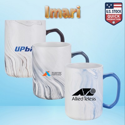 Imari 20oz Ceramic Mug Marble Pattern – Premium Stoneware Design
