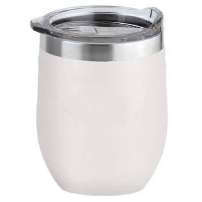 16 oz. White Stemless Wine Tumbler