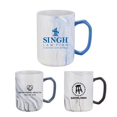 20oz. Ceramic Marble Pattern Mug