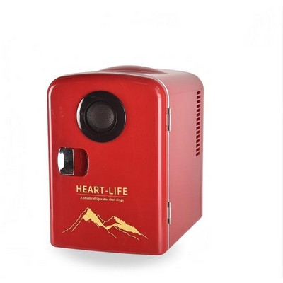 Mini Refrigerator with Speaker 4L