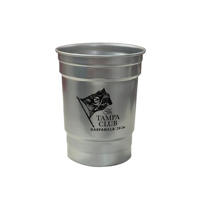 16 oz Aluminum Stadium Cup – Reusable Metal Drink Cup for Events & Promotions