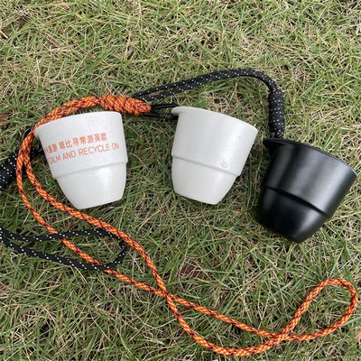 3 oz Coffee Mug Camping Mug Travel Tumbler Cup W/ Paracord Handle Drawstring